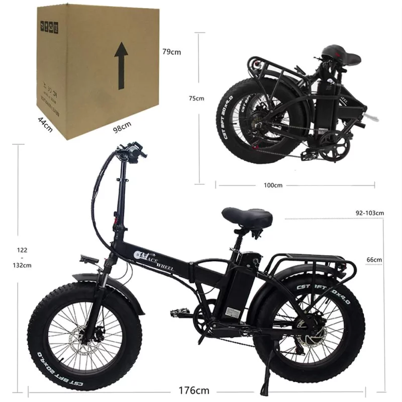 Fat Bike CMACEWHEEL - GW20 750W 20 – Image 5