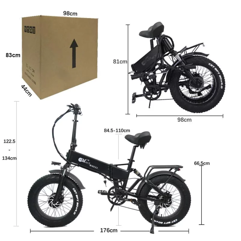 Vélo électrique - Fat Bike Double Moteur Pliable - CMACEWHEEL RX20 Max – Image 4