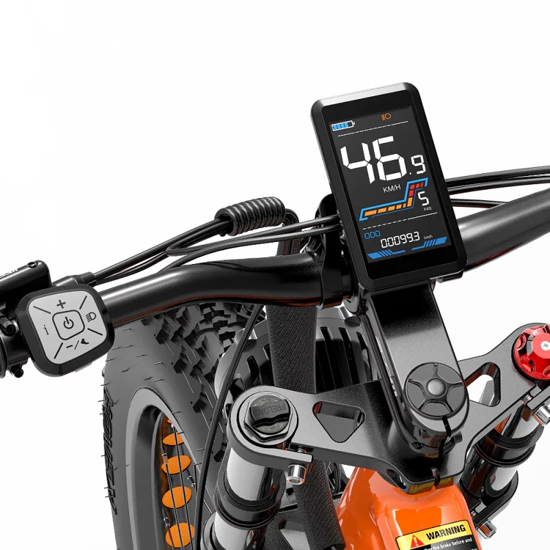 Vélo électrique - LANKELEISI RV800 Plus Vélo De Montagne Électrique – Image 7
